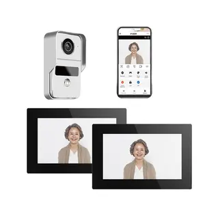 Tuya 1080P Vídeo Porteiro Intercom Sistema 7 Polegada toque Monitor Visão Noturna Porta Entrada Campainha Câmera para Villa