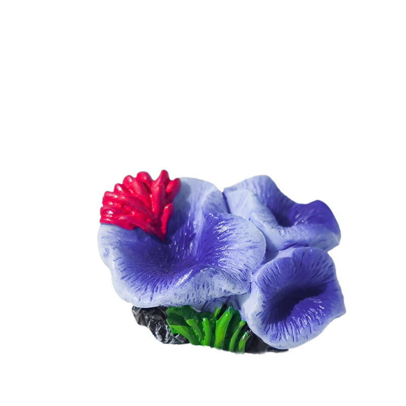 bule(Three-headed purple coral resin)
