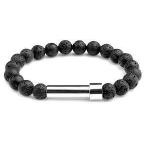 2023 nouvelle tendance cendre crémation acier <span class=keywords><strong>pierre</strong></span> naturelle bracelet à breloques perlé pour souvenir de mémorisation significatif - Product Image 4