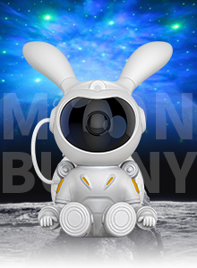 ASTRO STAR LIGHT ムンビン Starry Sky Projector with Moon Bunny - 30000 Hours Life