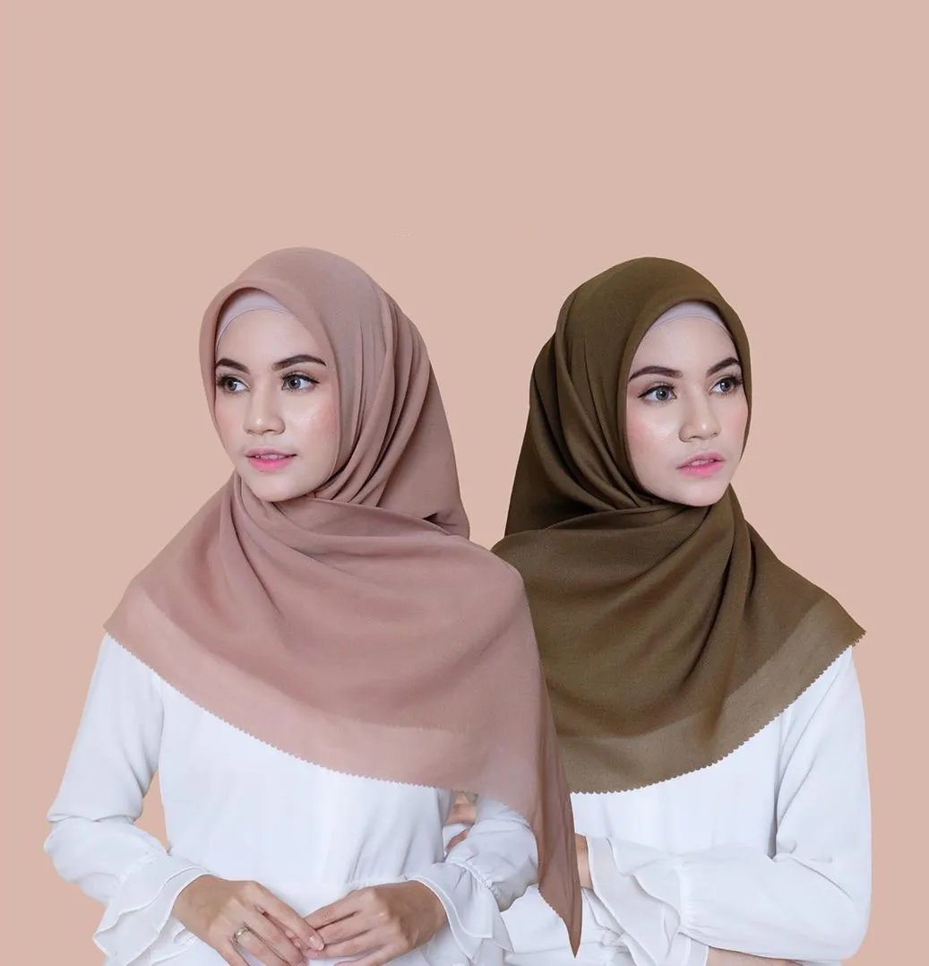 Khăn Quàng Cổ Nữ Thời Trang Cotton Vuông 110*110Cm Hijab