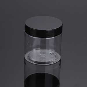 Transparent Pet Cylinder Bottle 200Ml Screw Cap Cosmetic Cream <b>Container</b> General Packaging - Product Image 2