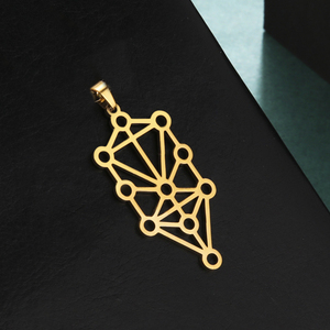 Myshape Mystic <span class=keywords><strong>Kabbalah</strong></span> Arbre de Vie Pendentif Amulette Spirituelle Acier Inoxydable Charms DIY pour la fabrication de bijoux Cadeaux Hanukkah - Product Image 5