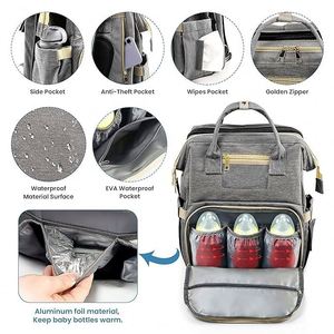 BSCI Factory Custom Clear Baby Bag <b>Heavy</b> <b>Duty</b> Transparent Diaper Bag <b>Backpack</b> Mommy Diaper Bag Pvc with Insulated Pouch - Product Image 3