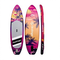 Planche de paddle gonflable (SUP) SK5015 avec technologie Drop Stitch - 2900g EVA antidérapant, charge maximale 150kg pour les sports nautiques