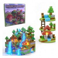 TOYSRUNNER Cubos de Construcción Magnéticos de Colores Brillantes, Bloques de Aprendizaje de Plástico Sensoriales Educativos STEM, Juguetes Creativos