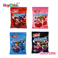 Bonbons en gros personnalisés sous marque privée, saveurs variées et audacieuses, bonbons gélifiés en cubes, goût fruité moelleux, paquets en boîte, friandises sucrées