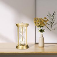 Sablier vintage 1/3/5/10/15 min rétro en métal sablier horloge Antique Bronze petit verre de sable montre maison bureau décor
