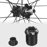 Ensembles de roues de frein sans placenta en Fiber de carbone pour vélo de route en gros d'usine 5045mm jeu de roues de couteau en carbone à Six trous/verrouillage central