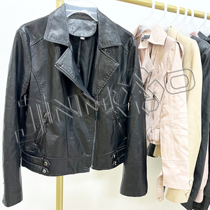 <span class=keywords><strong>เสื้อ</strong></span>โค้ทเทรนช์<span class=keywords><strong>หนัง</strong></span><span class=keywords><strong>แท้</strong></span>คุณภาพสูงแบบลำลองมีซิปสำหรับผู้หญิง ขายส่งจากโรงงาน รวมเสื้อผ้ามือ<span class=keywords><strong>สอง</strong></span>แบบคละ - Product Image 5