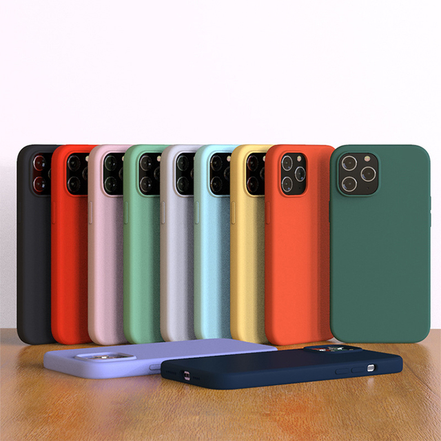 High Quality Liquid Silicone Cell Phone Case Back Cover for Apple Iphone 12 13 14 15 Pro Max 6.7Inch Coque