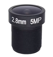 Lente de Alta Definición de 5 Megapíxeles con Interfaz M12, Lente CCTV de Gran Angular a Teleobjetivo de 1/2.5 Pulgadas y 2.1-25 mm para Cámaras de Seguridad IP