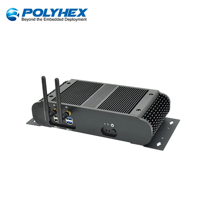 Portatile i7 hmi industriale incorporato mini pc X86 Barebone 6 x RS232 Gigabit rete fanless pc linux box pc