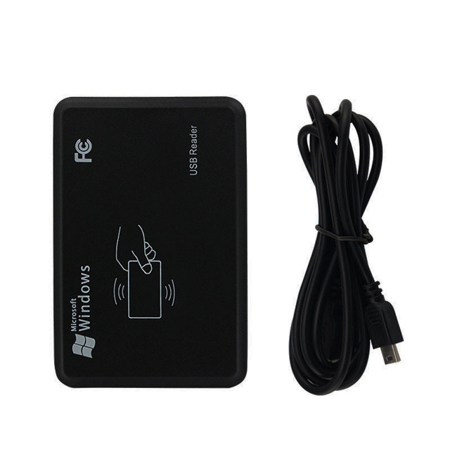 Plug and Play Smart 125khz ID RFID Nfc Card Reader Access Control Desktop USB Card Reader