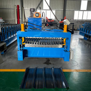 Hochwertige TR5 und Wellblech-Doppelschicht-Rollformmaschine mit Touchscreen-PLC-Steuerungssystem - Product Image 3