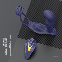 Fabrik-Großhandel Prostata-Vibrator Analplug Erotischer Masturbator Kabellose Fernbedienung Vibrierender Penisring Made in China Modell