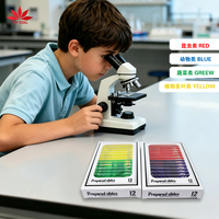 For Children Usage 24pcs Set Customized Russian Plastic Prepared Slides Set Science Promotional Gifts