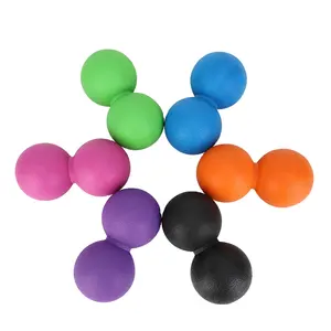 Bola de masaje de cacahuete para Fitness, doble cacahuete, deportes de Yoga, gimnasio, pelota de masaje muscular