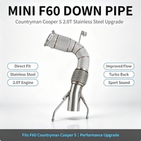 Collecteur d'échappement en acier inoxydable 304, tuyau avant, downpipe, tuyaux d'échappement pour BMW Mini F60 Countryman Cooper S 2.0T, améliore la réponse du papillon des gaz