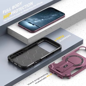 Funda Magnética de Lujo para Teléfono Móvil con Anillo de Soporte Oculto, Carcasa Trasera de TPU a Prueba de Golpes, Protector Eficaz para iPhone 18 17 Pro Max - Product Image 6