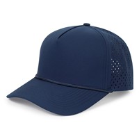 Casquette de golf sportive légère avec logo personnalisé, 5 panneaux, séchage rapide, ajustement réglable