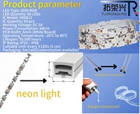 Tira de LED RGB direccionable SK6812 en forma de S, 5V, 60 LED, flexible, programable, digital, para letras de canal.