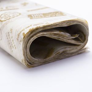 Papier alimentaire de qualité supérieure pour hamburgers, imprimé avec logo, double face, résistant à la graisse, enduit de silicone, taille personnalisée, pour bonbons, sandwichs, gâteaux - Product Image 2