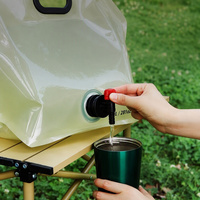 Sac à eau pliable 8L, conteneur de stockage en plastique épaissi portable pour le camping, les voyages en voiture