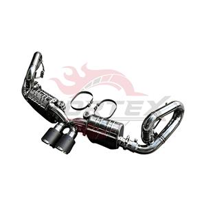 Ensemble de silencieux arrière Vortex artisanal en acier inoxydable SS304 avec moteur servo pour Porsche 911 991 GT3 4.0L Sport Tuning - Product Image 2