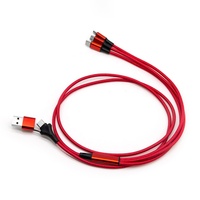 Cable de Carga USB-C 5 en 1 de Nailon Resistente, Venta al Por Mayor de Fábrica, Cable Cargador Tipo C para Regalos Promocionales y Ferias Comerciales