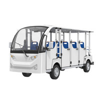 Bus électrique touristique OEM personnalisé, faible bruit, 8, 11, 14, 17, 23, 27 places, pour sites touristiques et stations balnéaires