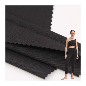 290G Trọng Lượng Trung Bình Có Thể Đảo Ngược Spandex/Polyester Dệt Kim Yoga Quần Nhanh Chóng-Khô Căng Mềm Polyester Thoáng Khí Thể Thao Vải - Product Image 1