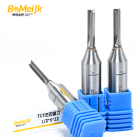 BoMeiJK TCT Fraise droite à 3 dents en carbure de tungstène avec revêtement AlTiN pour le travail du bois OEM/ODM