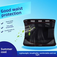 Ceinture de soutien de la taille abdominale avec disques lombaires saillants redressant la plaque d'acier Caractéristiques de fitness respirantes pour les soins lombaires