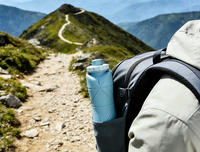 Gobelet pliable en silicone Jiazhaokeji, bouteille d'eau portable pour le sport et les voyages en plein air, design simple rétractable, transparent/cristal