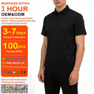 Camiseta Polo de Golf Unisex de Alta Calidad OEM, Uniformes Personalizados con Nombre de Equipo, Bordado, Ropa de Trabajo, Camisetas Polo de Poliéster y Spandex Sólidos - Product Image 1