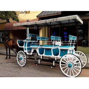 Carruaje Real de Turismo con Caballos, Francia, Vis-à-Vis Limusina, Elegante Diseño Moderno del Cuartel Francés, Duradero, Tamaño Personalizable - Product Image 1