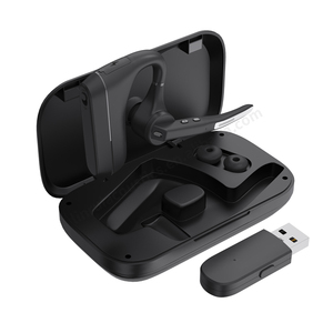 Longue durée de vie de la batterie simple oreille BT 5.2 <span class=keywords><strong>casque</strong></span> <span class=keywords><strong>avec</strong></span> micro antibruit écouteur mains libres pour bureau d'affaires course conduite - Product Image 1