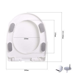 Tapa de Inodoro Redonda con Cierre Suave, Modelo 801A, de Plástico, Estilo Europeo Moderno, Marca <span class=keywords><strong>YYU</strong></span> Hebei, con 1 Año de Garantía - Product Image 3