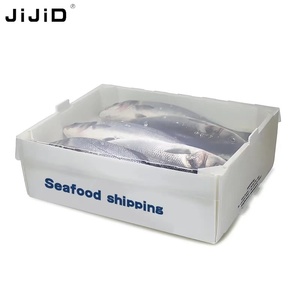 Bền Stackable Trắng tổ ong Poly rỗng coroplast vận chuyển đóng gói bin nhựa sóng trái cây hải sản Thùng Lưu Trữ hộp - Product Image 1