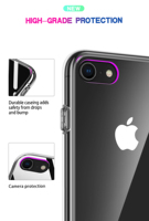 IVANHOE – coque de téléphone en TPU souple, étui transparent pour iPhone XR XS Max X 6 6S 7 8 Plus, housse de protection en Silicone anti-poussière
