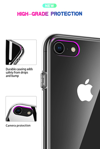 IVANHOE Soft TPU Bumper custodia rigida per PC trasparente per iPhone XR XS Max X 6 <span class=keywords><strong>6S</strong></span> 7 8 <span class=keywords><strong>Plus</strong></span> custodia protettiva antipolvere in Silicone - Product Image 5