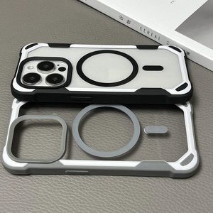 Funda de teléfono magnética transparente delgada de protección de grado <span class=keywords><strong>militar</strong></span> para iPhone 17 16 15 14 13 12 <span class=keywords><strong>11</strong></span>, accesorios de teléfono al por mayor - Product Image 3