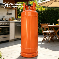 Bouteille de gaz GPL en acier V-5A de 12,5 kg (26,5 L) pour le marché du Honduras, certifiée ISO, pression de 18 bars, modèle GPL-12,5 kg, usage domestique