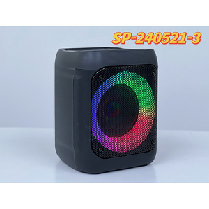 Mới 1500 mAh xách tay 4 inch thông minh RGB 8W karaoke Loa siêu trầm bên DJ nhà Karaoke loa với Mic - Product Image 6