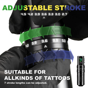 Adjustable Stroke Wireless <b>Rotary</b> Tattoo Pen Kit Cartridge <b>Machine</b> for Professional Tattoo Artists - Product Image 5