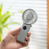 Ventilateur portatif compact et pliable, 1800mAh, rechargeable par USB, pour la maison et le bureau