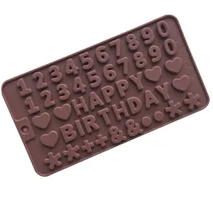 P1339便宜的价格符号数字字母模具字母硅胶巧克力模具