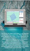 Sondeur de profondeur ultrasonique numérique monofréquence HD550 de qualité supérieure pour l'étude des canaux fluviaux et des zones peu profondes en mer