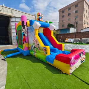 Château gonflable Yuedong Combo à double piste avec toboggan sec, piscine et thème de <span class=keywords><strong>parc</strong></span> d'attractions - Product Image 4